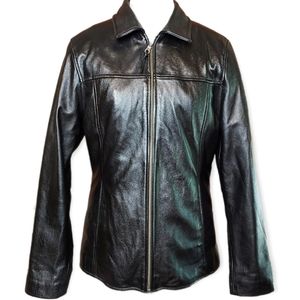 Wilsons 100% leather jacket with removable Thinsulate Ultra Insulation, black, M
